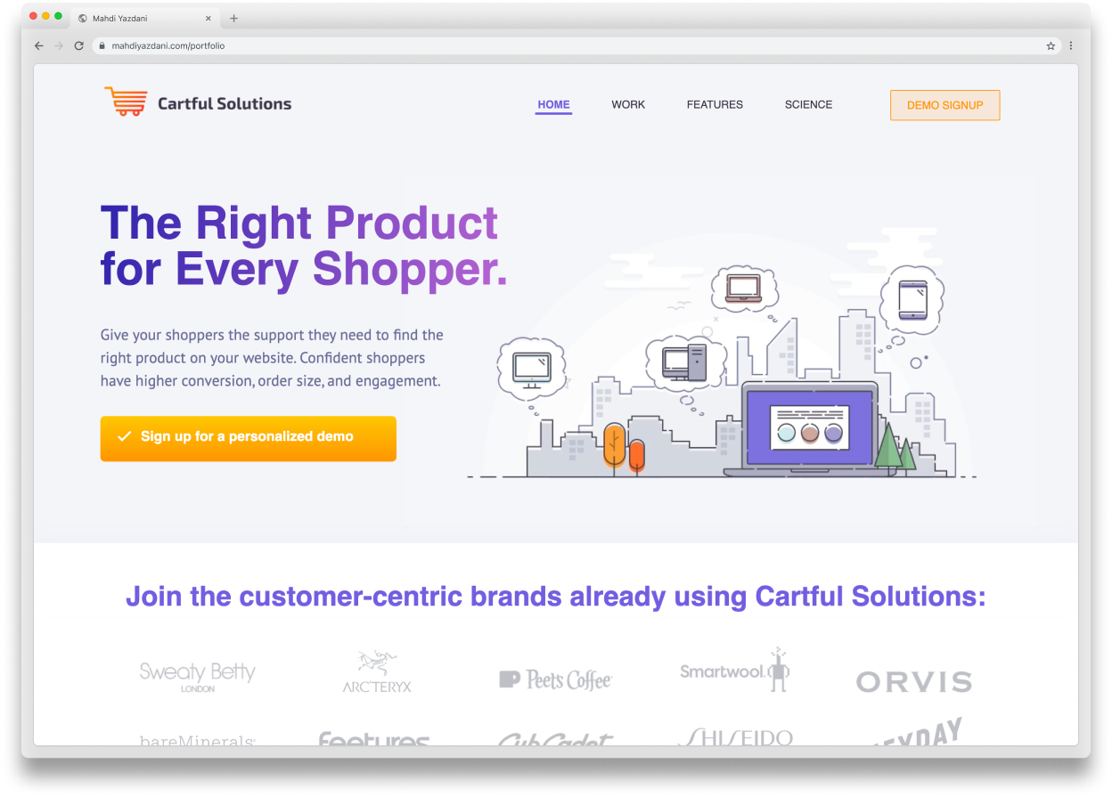 Cartful Solutions website screenshot